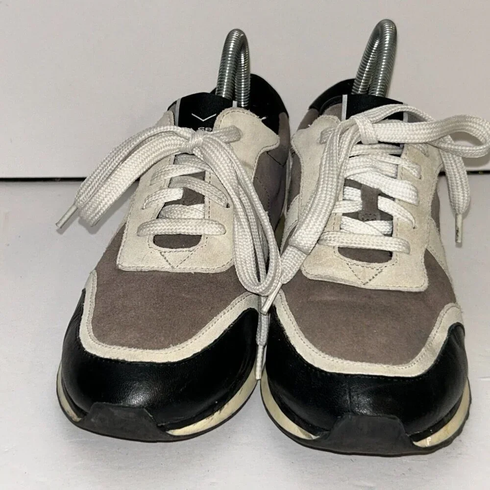 Via Spiga Suede Leather Two Tone Sneakers Casual Comfort Shoes Womens Size 8.5M - Picture 2 of 13